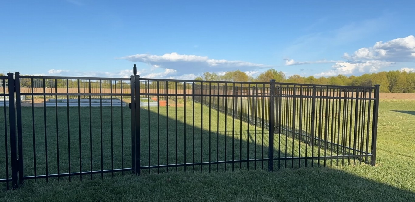 Aluminum fence installation in Santa Clarita showing durability and style